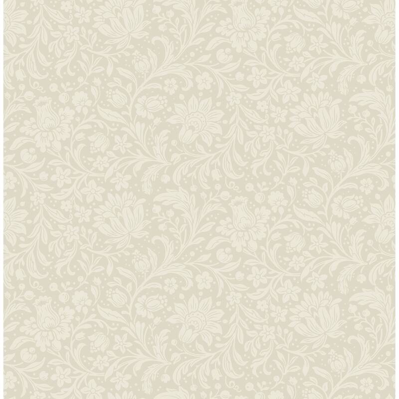 Chris Loves Julia x A-Street Prints Hague Ivory Floral Trail Wallpaper