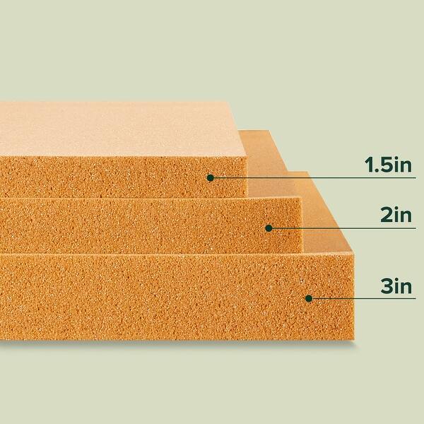 Priage by ZINUS 2 Inch Copper Cooling Memory Foam Mattress Topper Bed