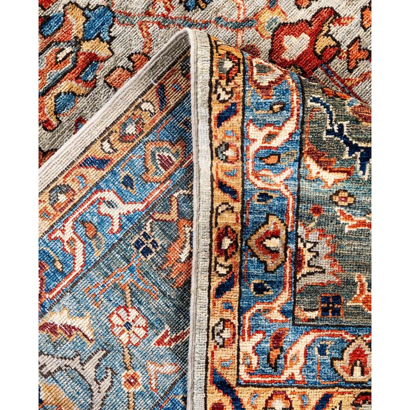 Serapi One-of-a-Kind Hand-Knotted Area Rug - Gray - 7' 11" x 9' 9"
