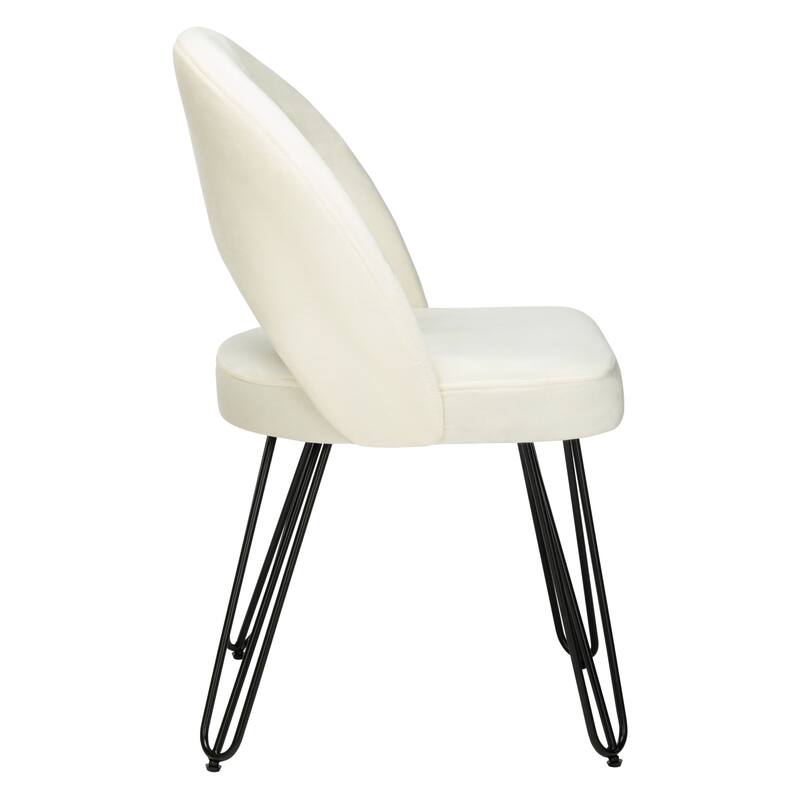 SAFAVIEH Ronna Velvet Retro Navy Side Chair (Set of 2) - 21Wx24Dx32H