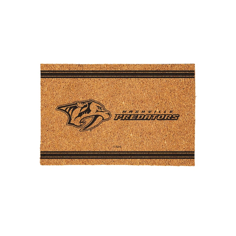 Nashville Predators Monochrome Indoor/Outdoor Coir Door Mat