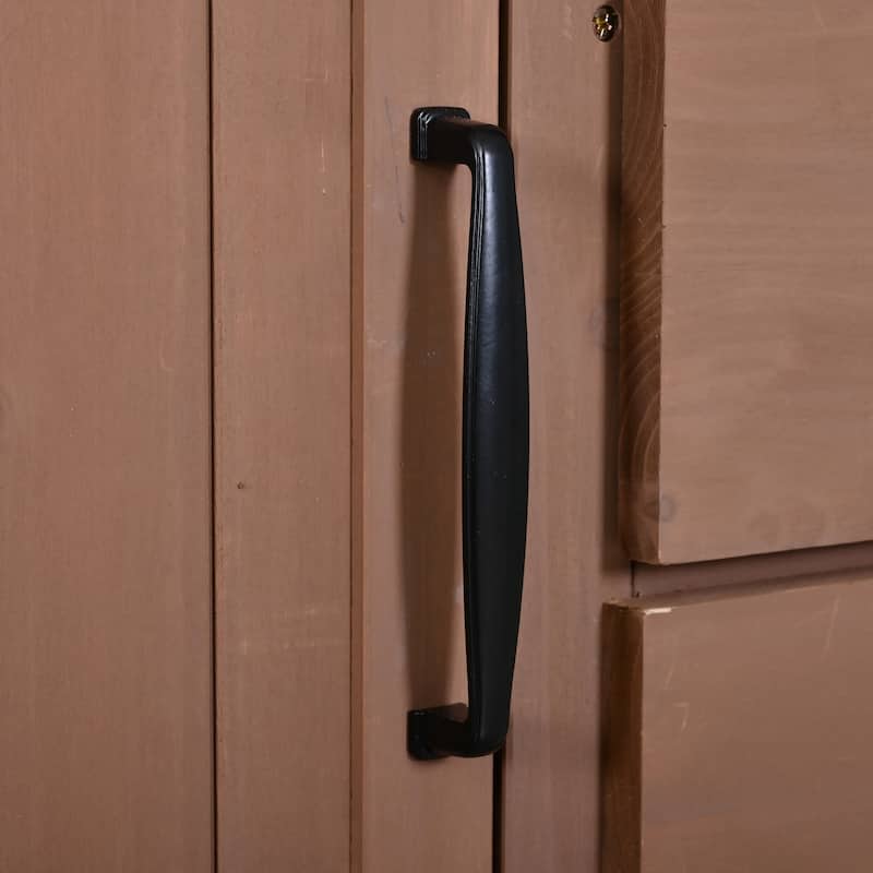 60.2"W Rolling Outdoor Kitchen Island with Wheels and Stainless Steel Top, Wood Grill Cart with Spice Rack&Wine Rack