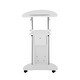 preview thumbnail 14 of 17, Techni Mobili Adjustable Sit-to-Stand Rolling Laptop Cart with Tilt Top and Storage