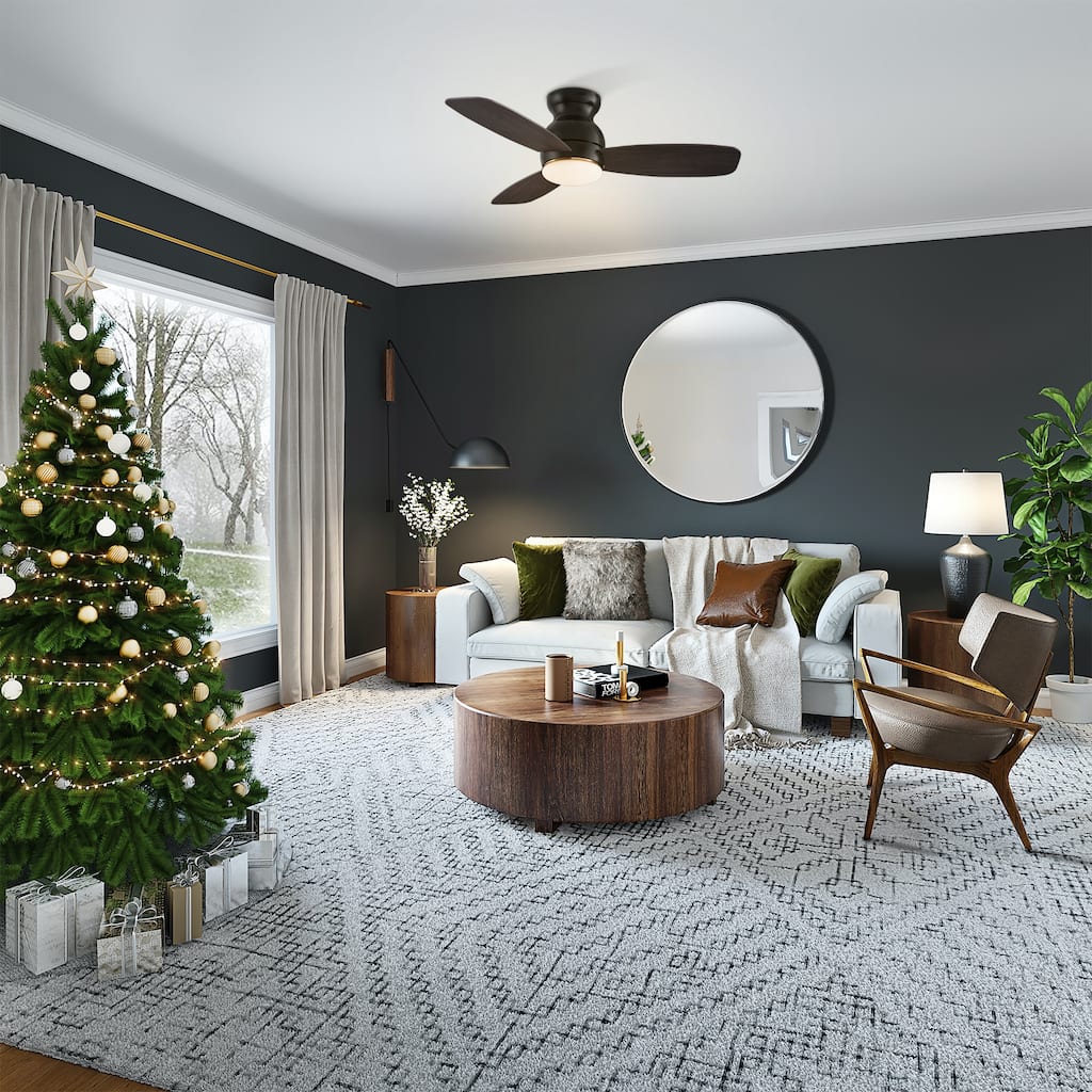 CARRO Quest 44" 3-Blade Smart Ceiling Fan with LED Light.
