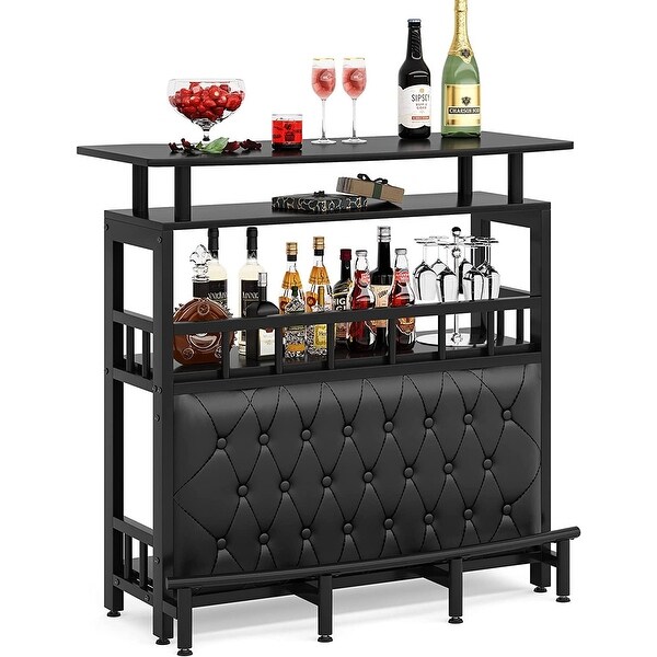 PRIZMIC & BRILL BAR TRUNK　バーカウンター Bar Unit for Liquor, Home Enetertainement Bar, Upholstered