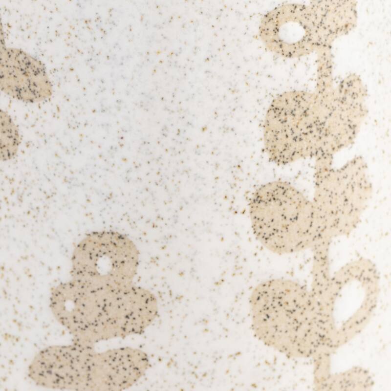 Sagebrook Home Decorative Ivory Botanical Floral Ceramic Vase