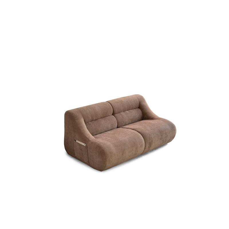 Chenille Loveseat, Memory Foam 2-Seater Couch Upholstered Deep Seat Sofa
