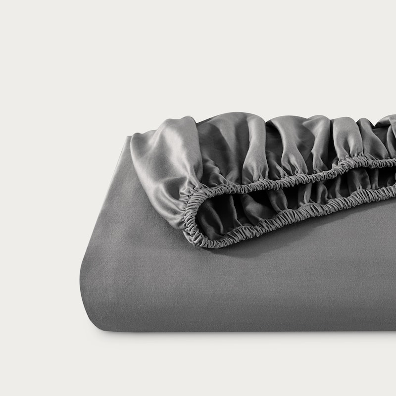 Bare Home Organic Cotton Fitted Sheet - Smoth Sateen Weave