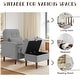 preview thumbnail 50 of 59, Adjustable Backrest Lounge Accent Chair Set with Storage Ottoman