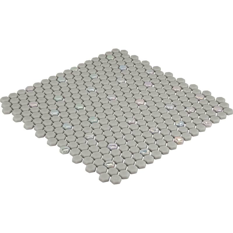 Daltile Starcastle 5/8" Mini Hexagon Glass Wall and Floor Mosaic (15 PC Per Carton) (13.80 SQFT Per Carton)