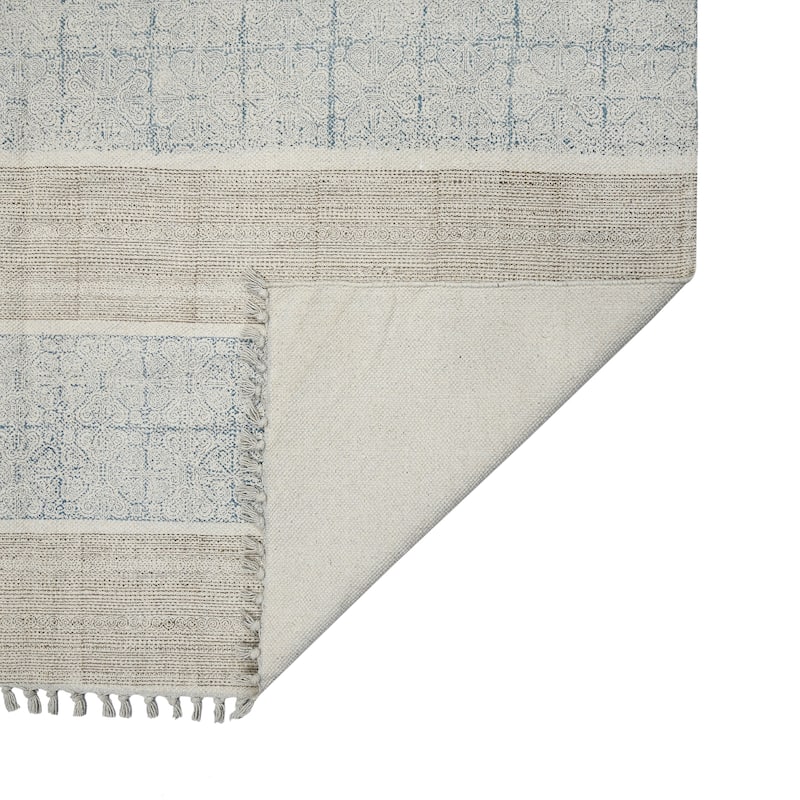 Handmade Transitional Oriental Flatweave Cotton Rug