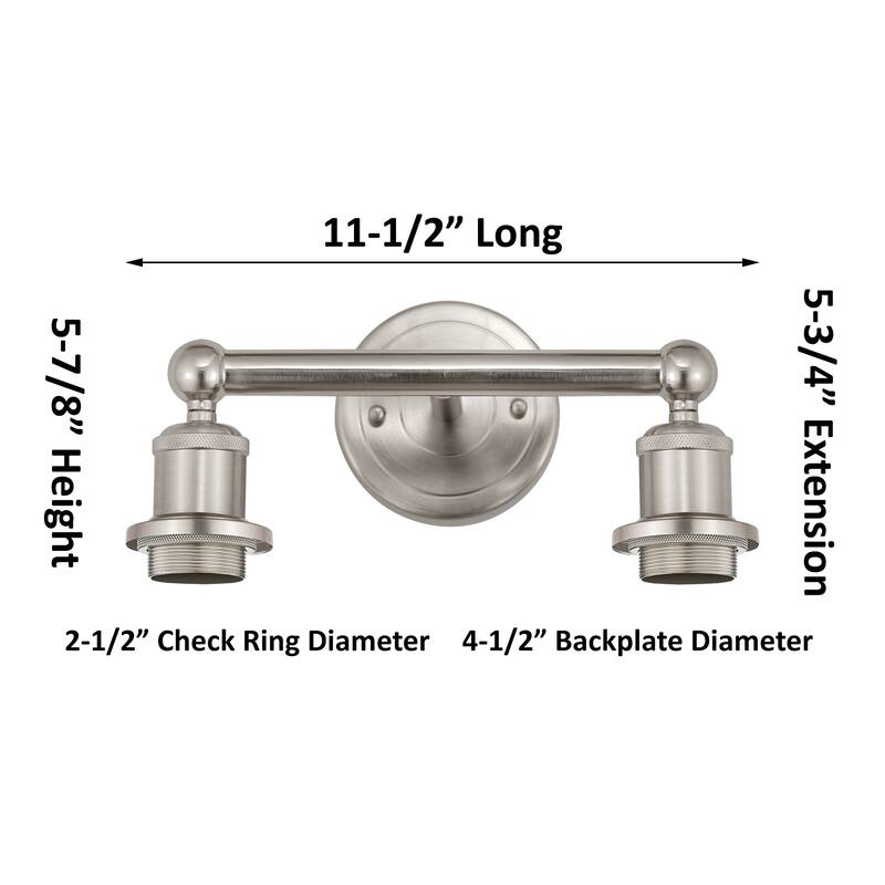 Innovations Lighting Endless Possibilities Edison - Preston - 2 Light 15" Bulb Shade Bath Vanity Light