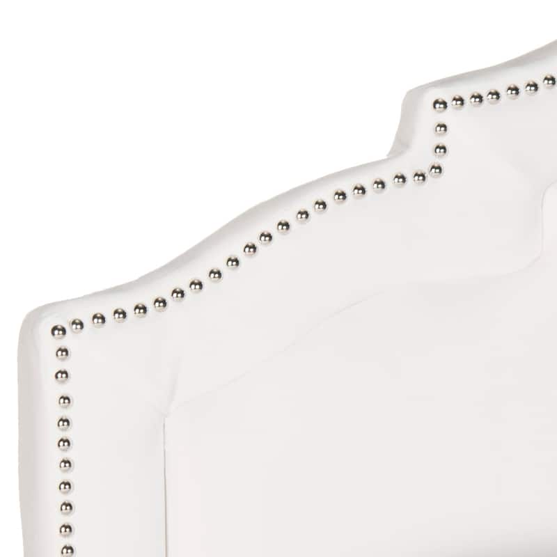 SAFAVIEH Jillian Steel Blue Linen Headboard (Queen)