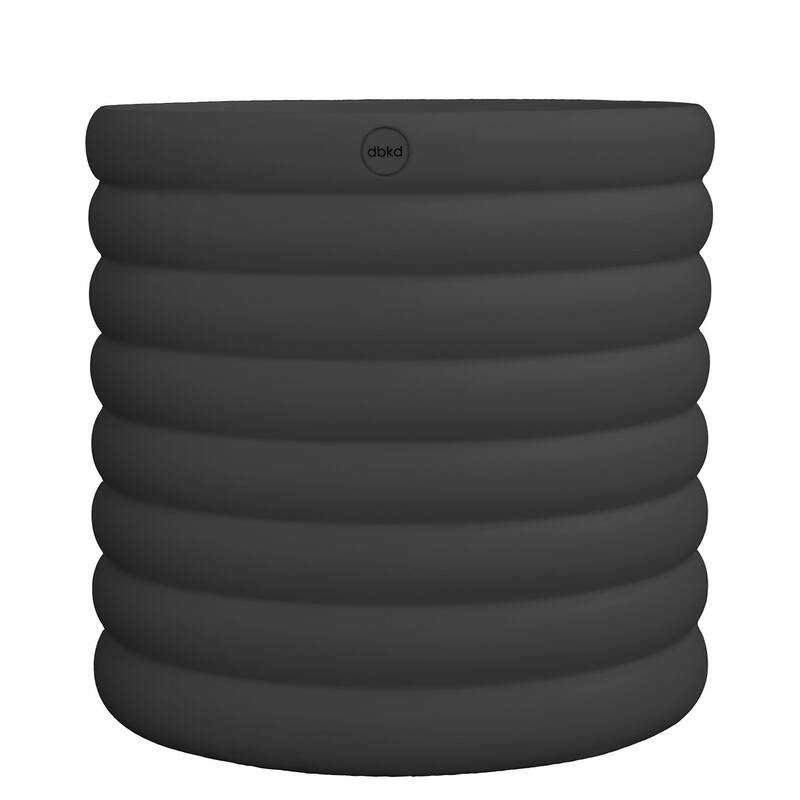 Ceramic Mud Planter - 10.5" - Black