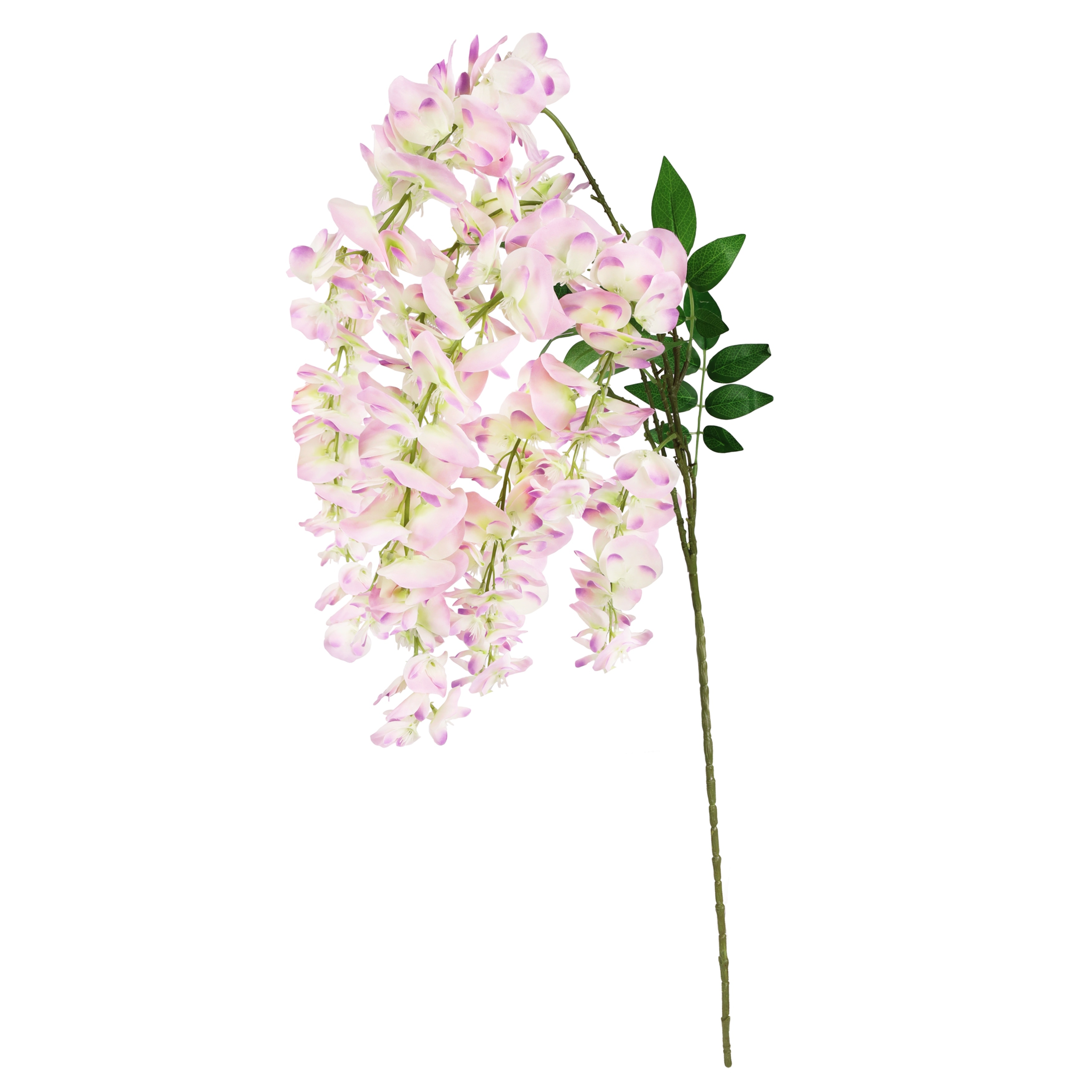 Set of 3 Lavender Cream Artificial Japanese Wisteria Flower Stem Hanging Spray  Bush 44in - 44 L x 10 W x 3 DP - Bed Bath & Beyond - 37384294