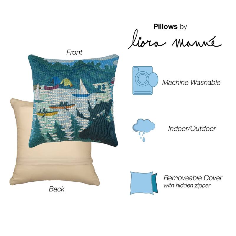 Liora Manne Marina Lake Life Indoor/Outdoor Pillow