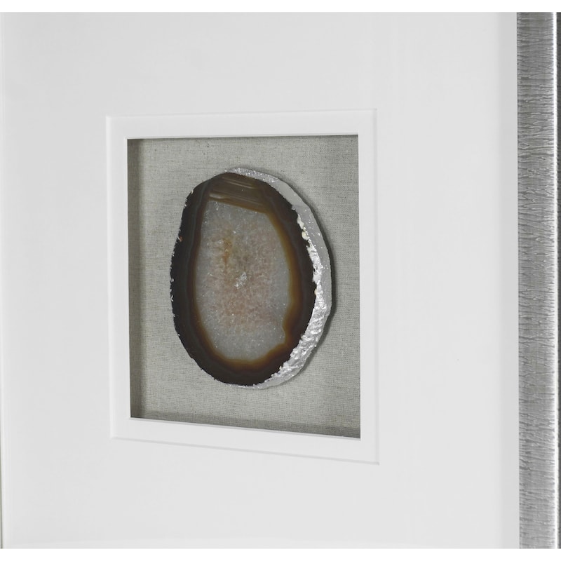 HUJI Agate Slice Shadow Box Wall Decor