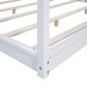 preview thumbnail 16 of 17, Durable King Canopy Platform Bed with Customizable Curtain Options, Natural