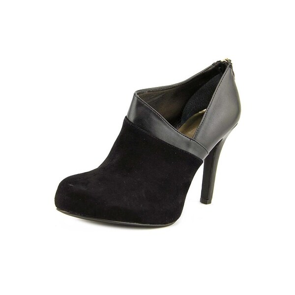 Alfani Peruva Women Open Toe Suede Black Platform Heel