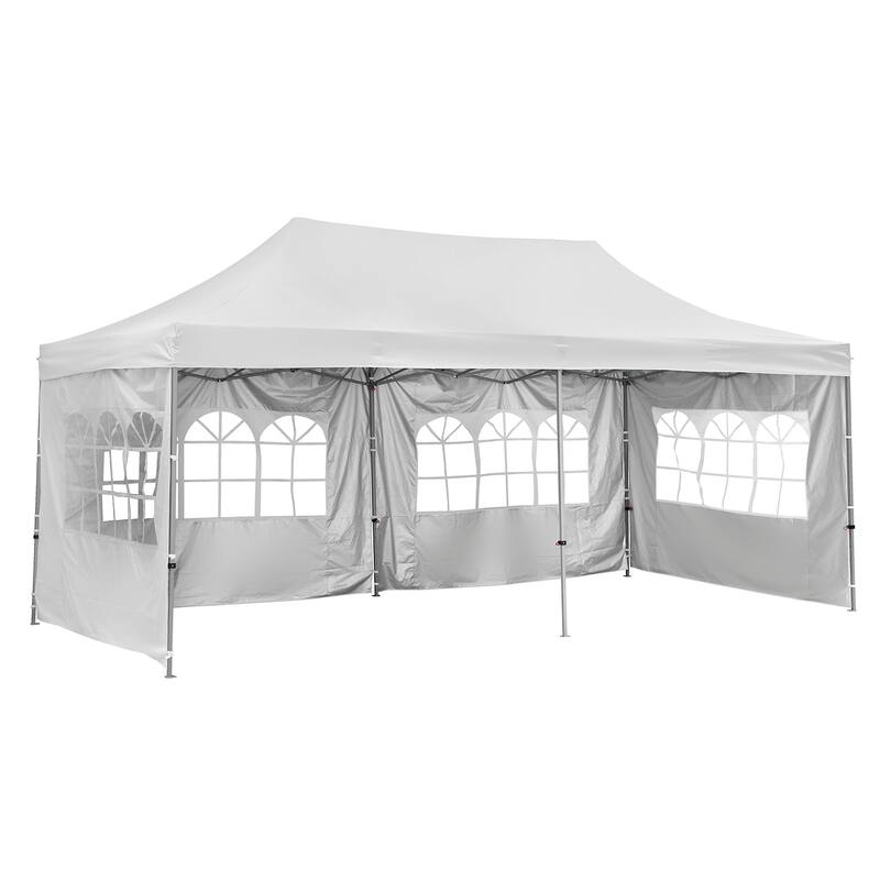 Zenova 10x20 Ft Pop up Canopy Tent Heavy Duty Instant Gazebo