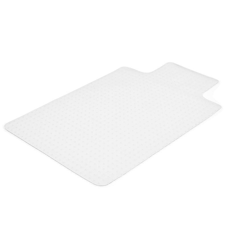 30 X 48 Inches Frosted Studded Pvc Floor Mat - Clear
