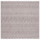 SAFAVIEH Courtyard Zorana Indoor/ Outdoor Waterproof Patio Backyard Rug - 6'7" x 6'7" Square - Grey/Brown