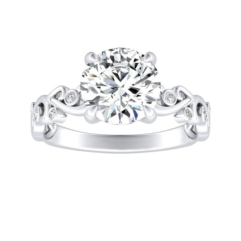 Auriya 14k Gold 2 1/2ctw Vintage Solitaire Moissanite Engagement Ring