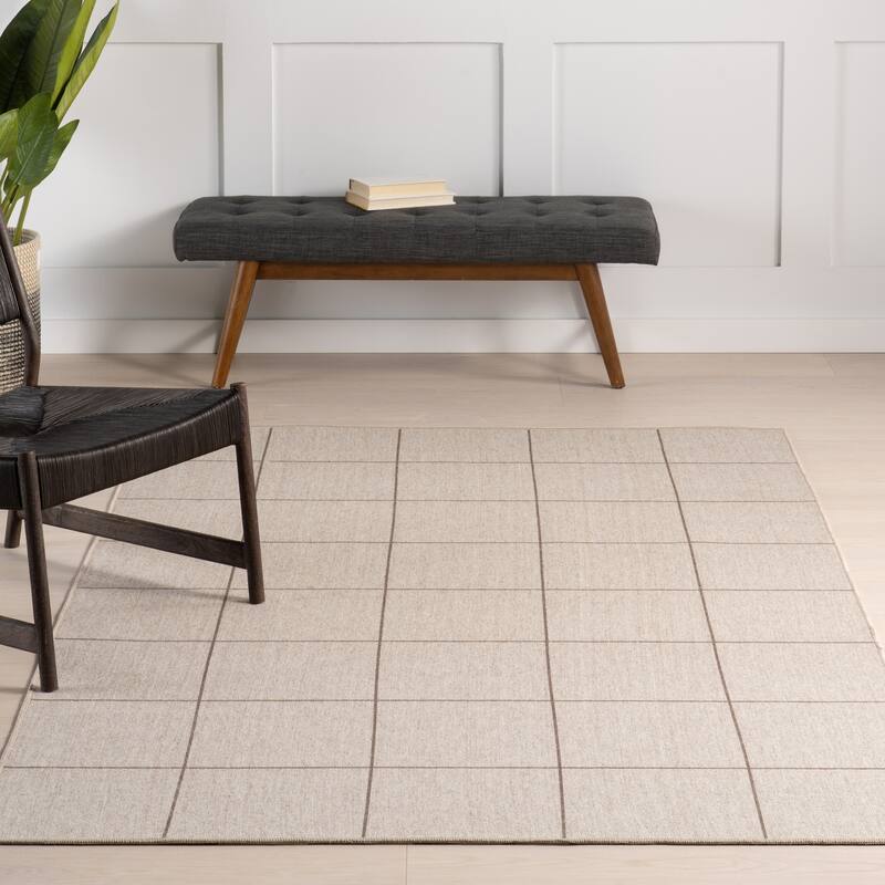 Nuloom Calandra Checkered Machine Washable Area Rug