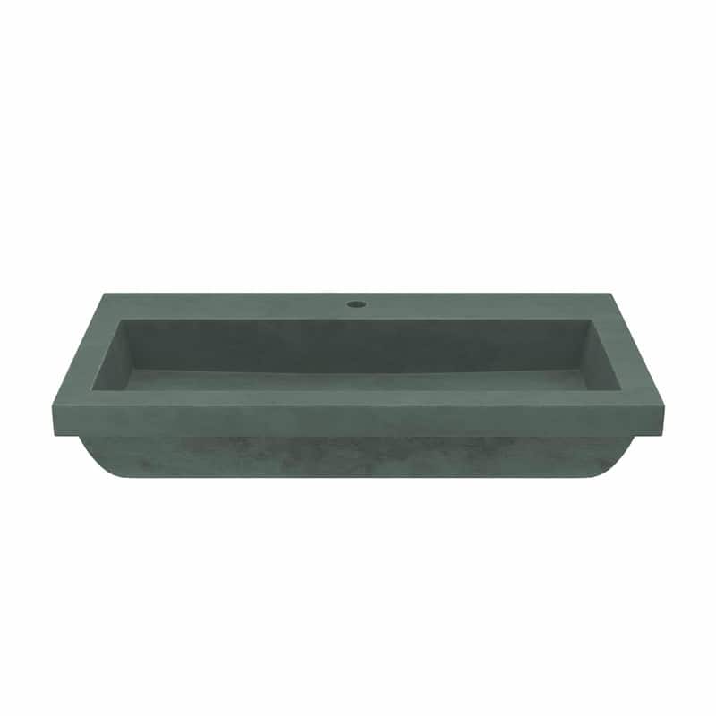 Native Trails Trough 36" NativeStone Drop In Bathroom Sink with 1 Hole