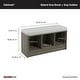preview thumbnail 18 of 21, Porch & Den Southbrook 3-cube Storage Bench w/ Grey Cushion