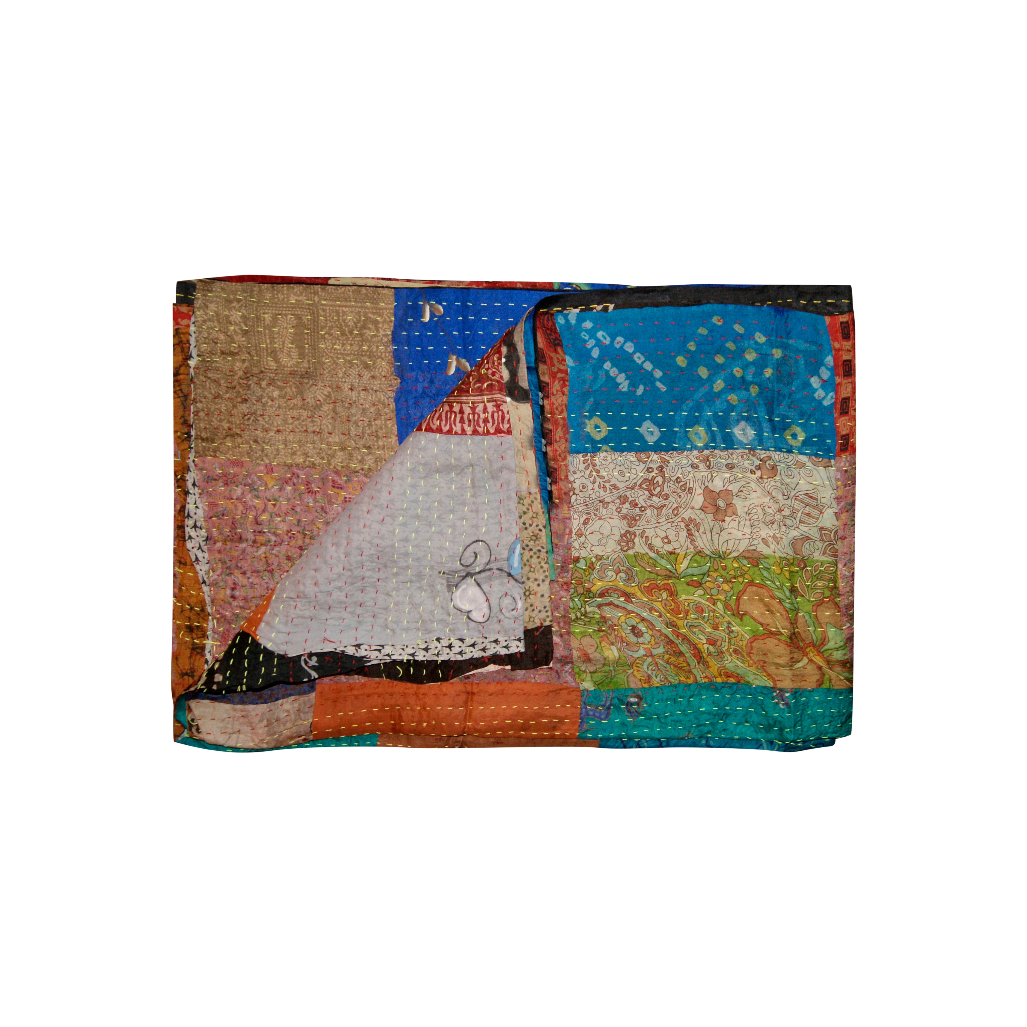 Kantha silk throw best sale