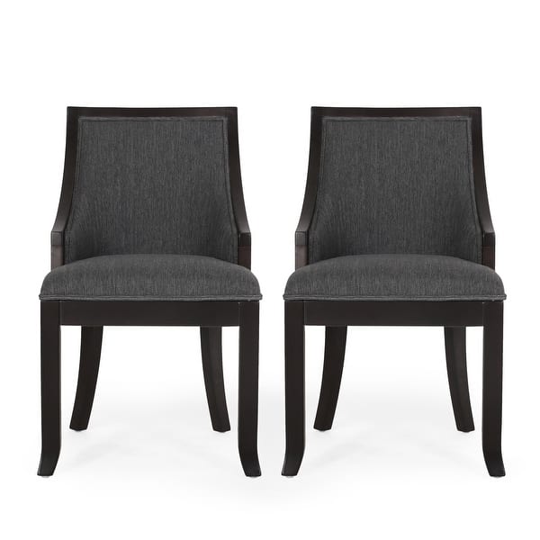 HOOBRO Set Of 2 Upholstered Dining Chairs - Soft Arm Kitchen Chairs For Dining Room, Living Room & More