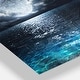 preview thumbnail 4 of 11, Romantic Full Moon Over Sea - Seascape Photo Glossy Metal Wall Art