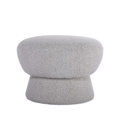 Boucle Fabric Upholstered Ottoman