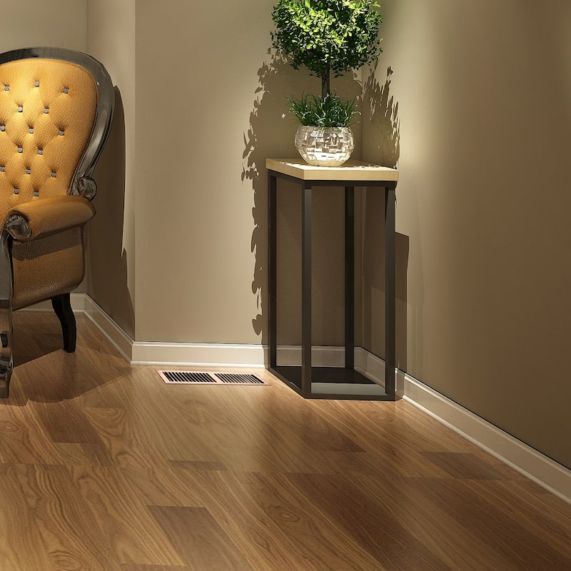 Akicon Stripe Design 4"x12" Floor Register with Trap Net