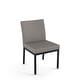 preview thumbnail 118 of 125, Amisco Perry Dining Chairs (Set of 2) Taupe Grey Faux Leather / Black Metal