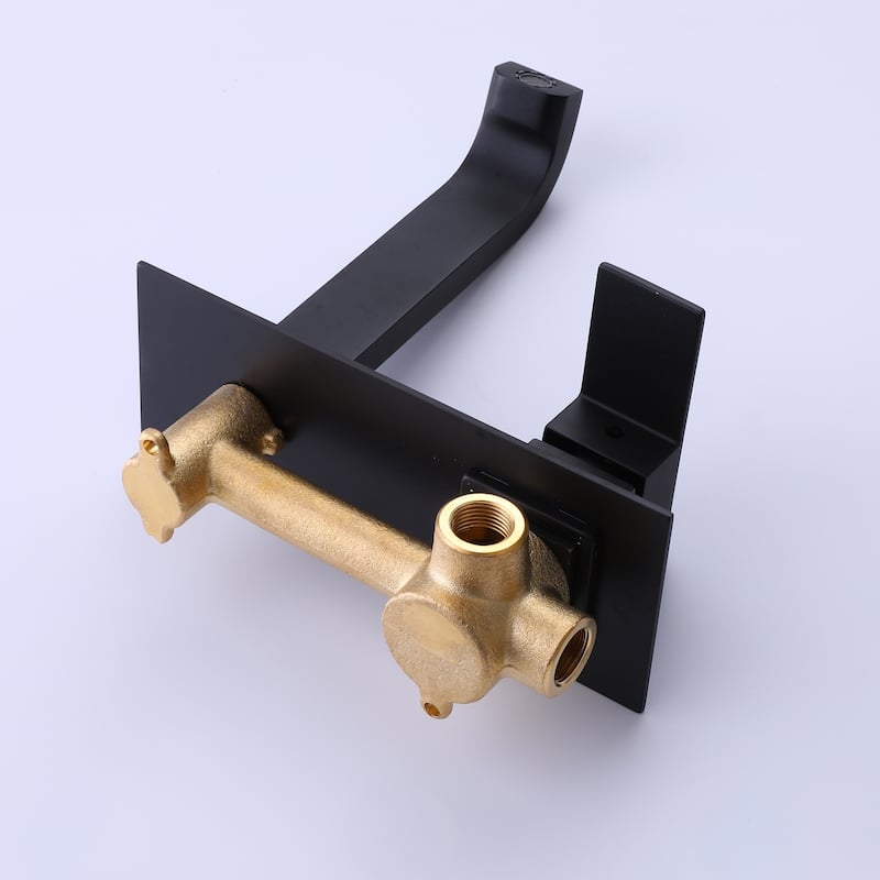 Wall Mounted Faucet Single-handle Bathroom Faucet With Deck Plate