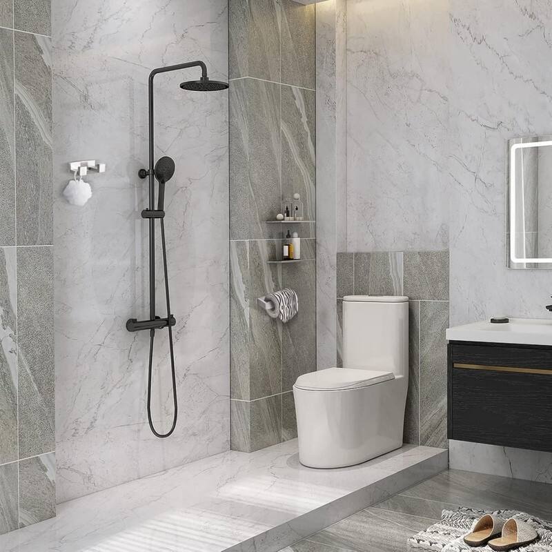 Wall Mounted Stainless Steel Bathroom Hardware Set, Polished Chrome Towel Bar Set