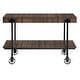 preview thumbnail 11 of 25, Hyssop Farmhouse 47-inch Metal 1-Shelf Console Table by Furniture of America