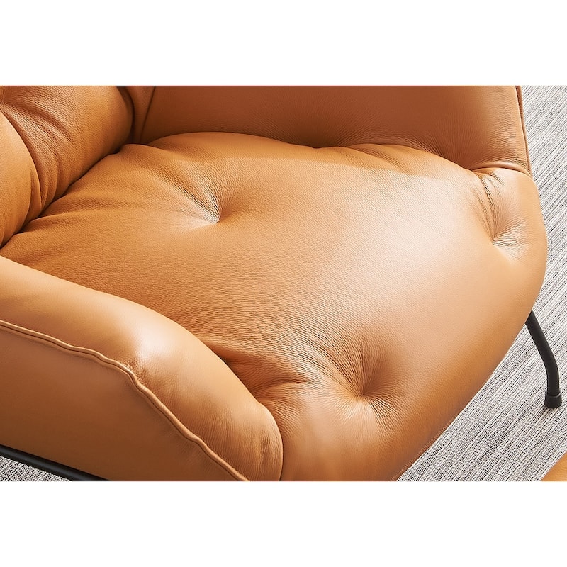 Dunnigan Tufted Accent Chair and Ottoman