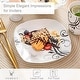 preview thumbnail 43 of 65, VEWEET 20-Piece White Porcelain Dinnerware Set (Service for 4)