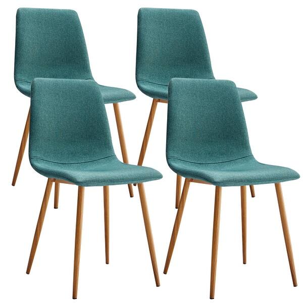 Shop Vecelo Kitchen Dining Chairs Sets Fabric Cushion Seat Back
