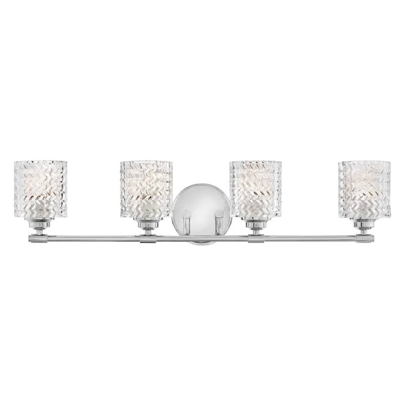 Hinkley Lighting 4 Light 32" Wide Bathroom Vanity Light with Cylinder