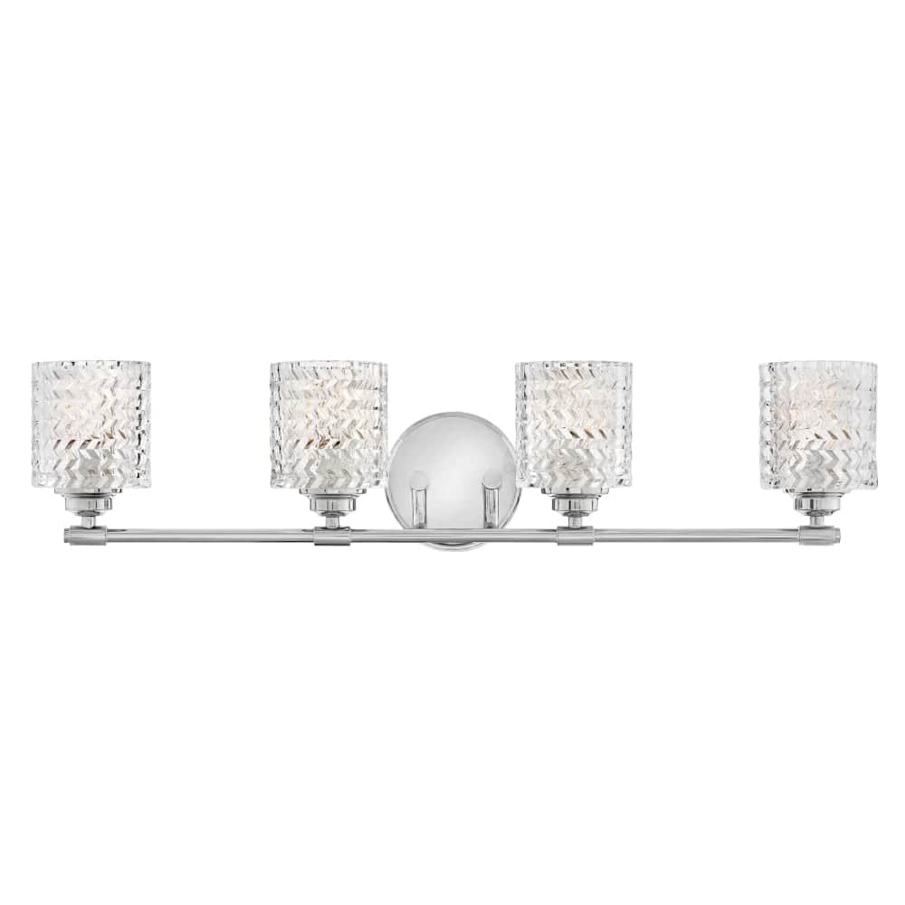 Hinkley Lighting 4 Light 32" Wide Bathroom Vanity Light with Cylinder