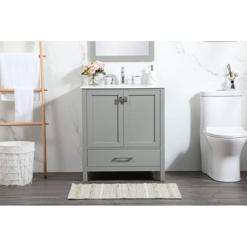 Elegant Lighting VF18830-BS Irene 30" Free Standing Single Basin