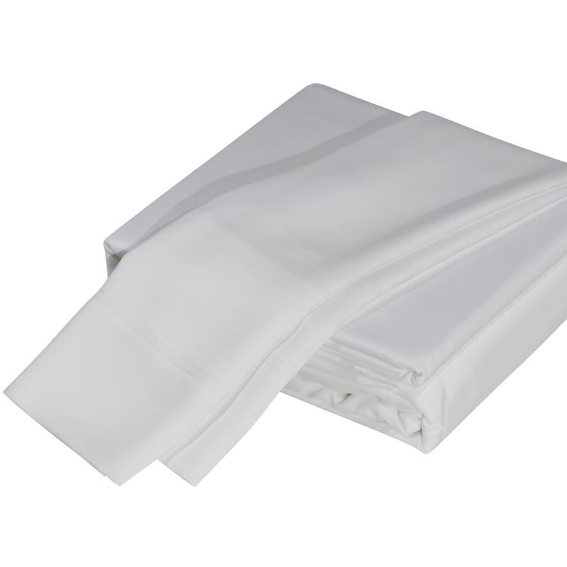 DTY Bedding Luxuriously Soft OEKO-TEX Certified Viscose from Bamboo Sheet Set - Twin - White