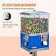 preview thumbnail 4 of 5, VEVOR Commercial Vending Machine, Four Compartment Rotatable Gumball and Candy Dispenser, Height Adjustable ,Blue - PC+metal