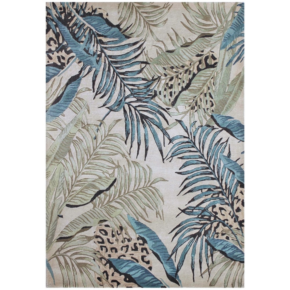 Domani Classics Hand-Tufted Wool Modern Tropics Area Rug