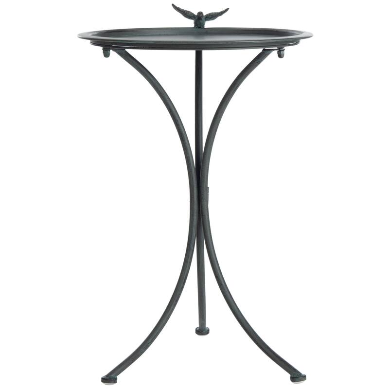 SAFAVIEH Jackeline Iron Outdoor Bird Bath - 21 In. W x 19 In. D x 29 In. H - 21Wx19Dx29H