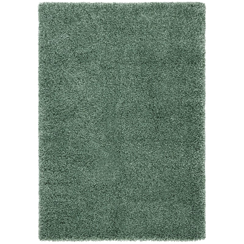 SAFAVIEH Hudson Shag Veroniki 2-inch Thick Rug - 7' Square - Green